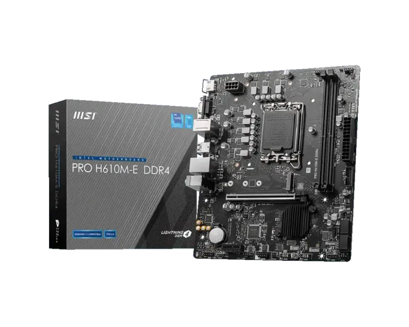 MSI PRO H610M-E DDR4 mATX Motherboard