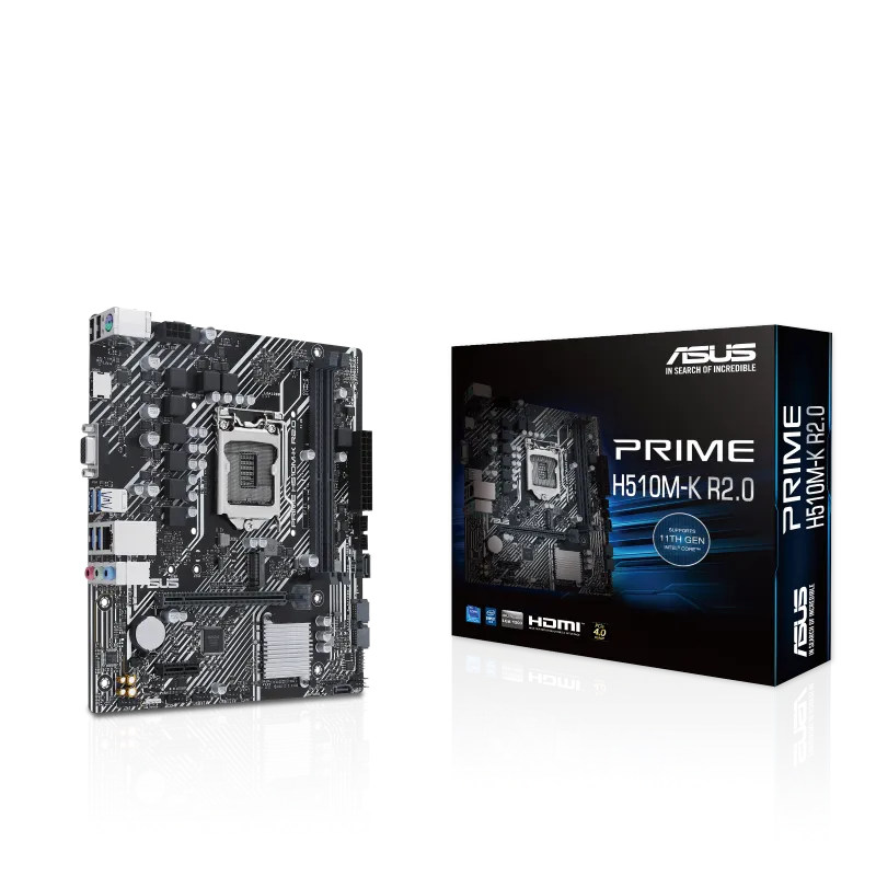 ASUS PRIME H510M-K R2.0 10th and 11th Gen Micro-ATX Motherboard