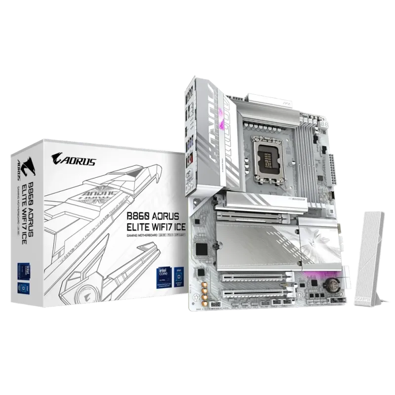 Gigabyte B860 AORUS ELITE WIFI7 ICE LGA1851 ATX Motherboard