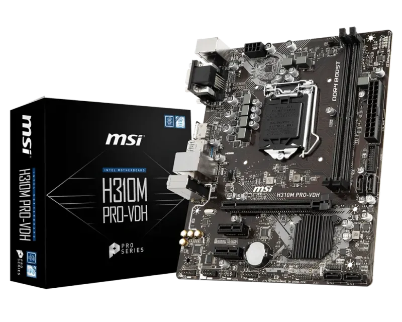 MSI H310M PRO-VDH Intel 9th Gen Motherboard