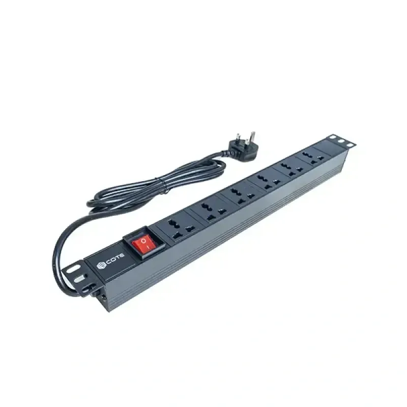 COTE CPDU-1U-6US-13AMP 6-Port Universal 3 Pin PDU