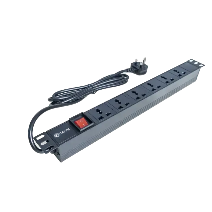 COTE CPDU-1U-8US-13AMP 1U 8 Port Universal 3 Pin PDU