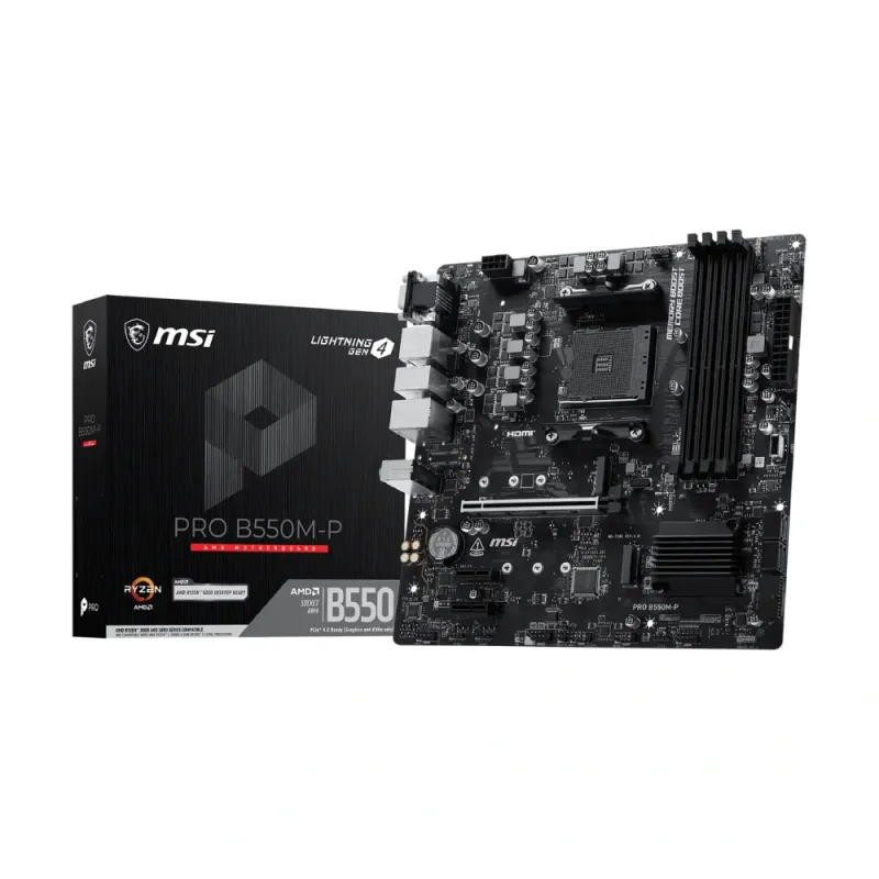 MSI PRO B550M-P AMD AM4 mATX Motherboard