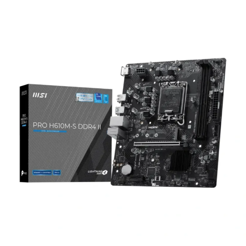 MSI PRO H610M-S DDR4 II mATX Motherboard
